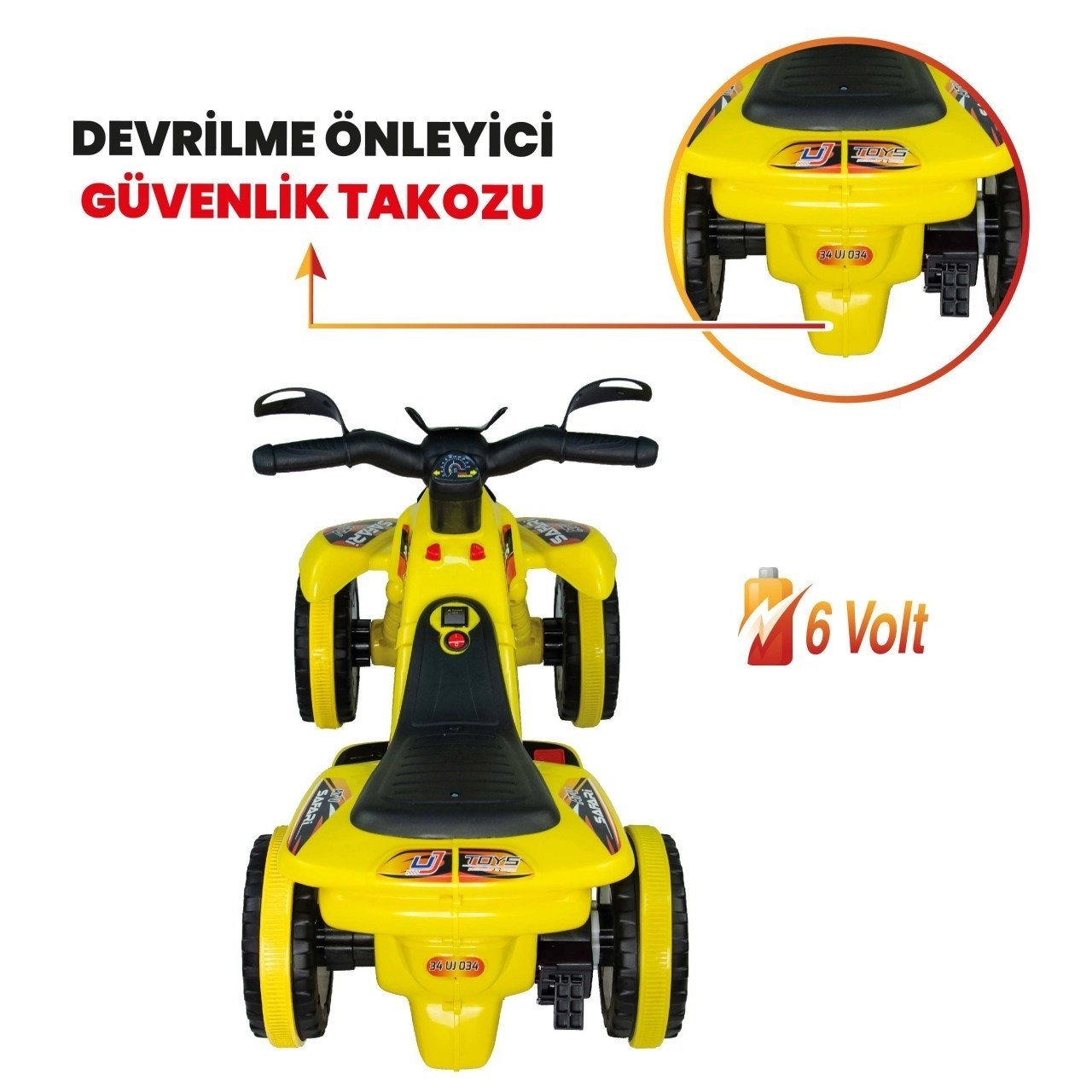 VaVbaby%20Crazy%20Cross%20Akülü%20Motor%20ATV%206v%20Sarı